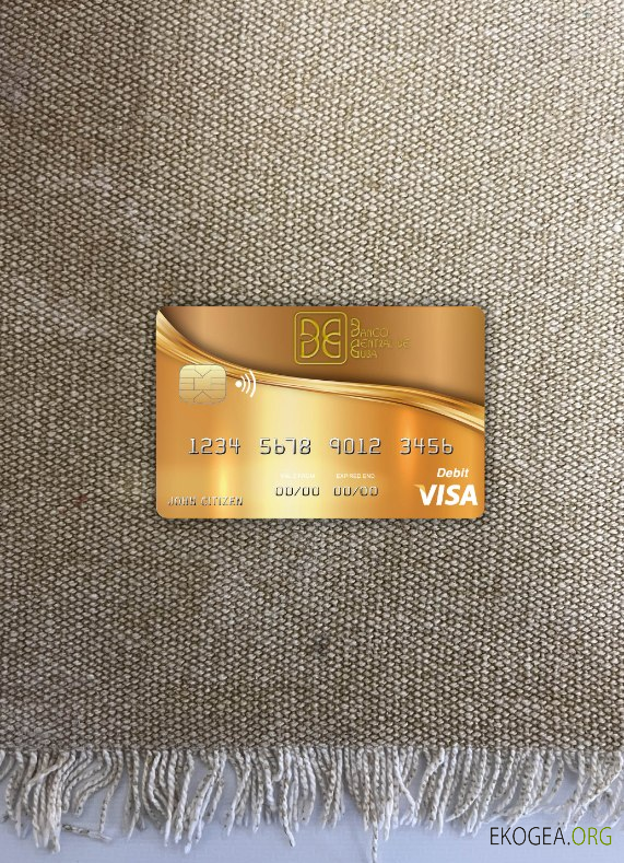 Photolook de la carte visa de la banque Cuba Nacional avant